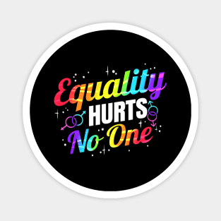 Equality hurts no one colorful Gender symbol LGBTQ Magnet